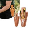 2PCS Leather Sheath for Scissors,Pliers Holder, Garden Pruner Sheath, Belt