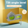 Solid aluminum angle level measuring instrument, tilt angle measuring instrument,