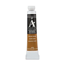 Grumbacher Academy Watercolors yellow ochre hue