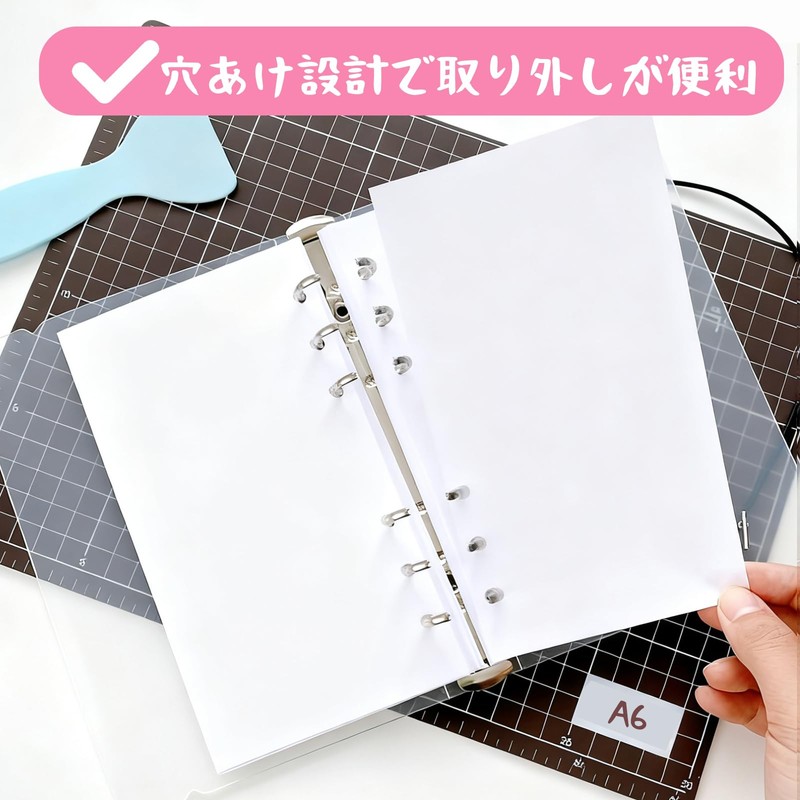 40 Sheets Peel Off Paper Sticker Pad Refill, Supports 6