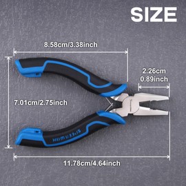 SPEEDWOX Mini Combination Pliers for Jewelry Making Mini Lineman's Pliers with Cutter Mini Jewelry Pliers Screw Extractor Pliers Screw Removal Pliers Screw Removal Tool for Cutting Wire Pulling Nails
