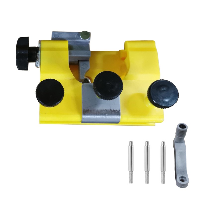 Chainsaw Sharpener, Mini Chainsaw Sharpener Kit Portable with 3 Grinding