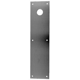 Don-Jo CFL70 Bronze Push Plate with 2-1/8" Single Hole/Lever Prep, Oil Rubbed Bronze Finish, 3-1/2" Width x 15" Height x 3/64" Thick