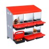 6 Hole Nesting Boxes for Chickens Chicken Coop Laying Box