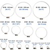 Hose Clamps with Worm Drive, 4 Pack, Clamping Range Diameter