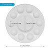 16 Pcs Round Paint Tray Palettes Plastic For Acrylic Oil