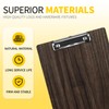 WORPSON Wood-Grain Lap Board Clipboard, for Letter & A4 Size