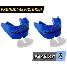 ASHGUL 2 PCS Double Mouth Guard Gum Shield Teeth Protector Boil Bit Football, Boxing