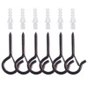 Pack of 6 Screw Hooks for Screwing Hook Screws Ceiling