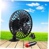 BUGUUYO 13.5cm Portable Handheld Fan Silent Car Fan Dual Head