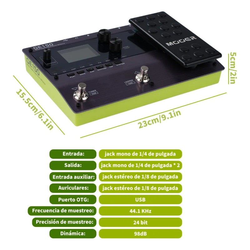 Pedal De Efectos Mooer Ge150 Amp