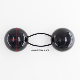 4 Pcs 42mm Large Ball Hair Ties Ponytail Holders Twinbead Bubble Balls Hair Accessories for Girls Kids Toddler (White)