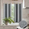 XTMYI Short Curtains for Bathroom Window,48 Inch Length Waterproof Blinds