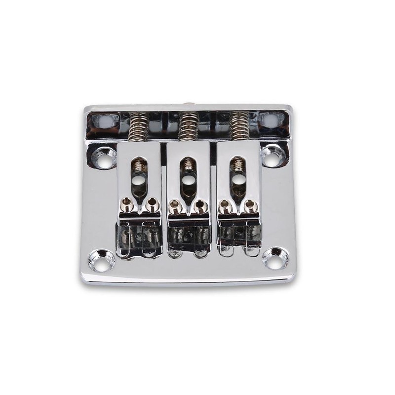 Electric Guitar Bridge, Zinc Alloy 3 String Fixed Hardtail Guitar