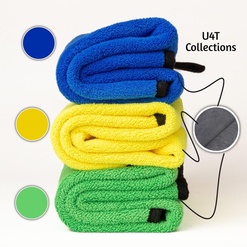 U4T Premium Car Cleaning Kit: Large Microfibre Cloth used as