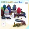 3D Printed Dragon,Dragon Eggs with Dragon Inside,12''Full Articulated Crystal Dragon,Dragon
