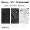Lybunair Dustproof Fire Pit Cover, Waterproof Outdoor Fireplace Cover, Sunproof