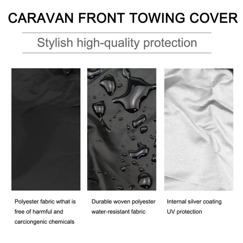 Lybunair Dustproof Fire Pit Cover, Waterproof Outdoor Fireplace Cover, Sunproof