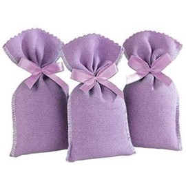 Wenko Lavender Blossom Sachets – Scented Bags, Cotton, 6 x 12 x 3 cm, Lilac