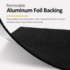 FunStick 24"x160" Large Black Carpet Roll with Padding Attached for