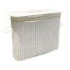 Bamboo Toilet Paper Basket, 8 Gallons (30L), Sturdy Bathroom Storage