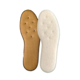 Actika Super Cold Protection, 100% Double Honeycomb Wool, Cream Brown Men's L 26.0-26.5cm