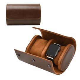 CeiBand Watch Case, Watch Case, Leather Case, Storage for 2 Watches, Luxury PU Leather, Watch, Portable, Storage Box, Waterproof, Shockproof, For Traveling, Business Trips, Anniversaries, Birthdays,
