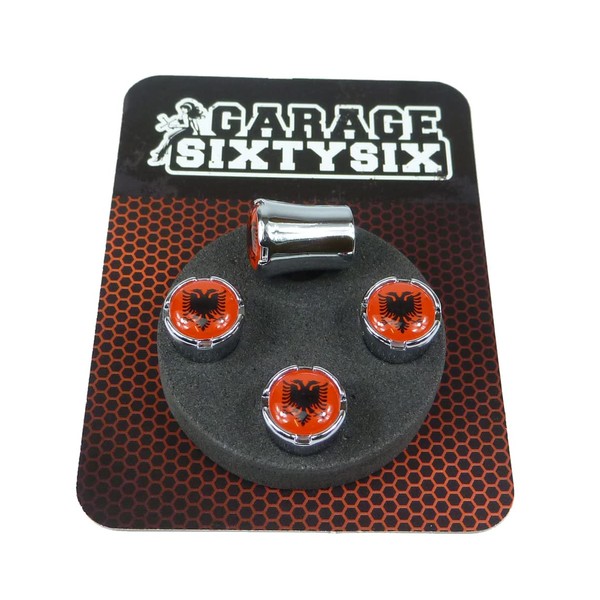 Garage-SixtySix Valve Caps Albania Model Milwaukee Chrome