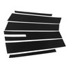 6 Pcs Side Door Window Cover Glossy Black Pillar Post