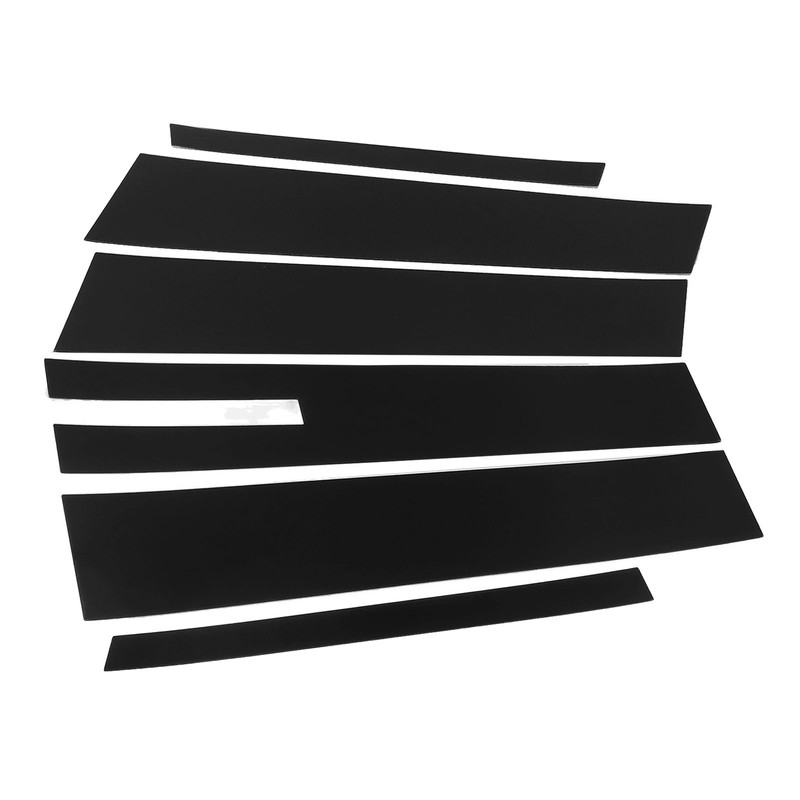 6 Pcs Side Door Window Cover Glossy Black Pillar Post