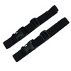 Webbing Strap with Quick Release Buckle, Pack of 2 (Black,