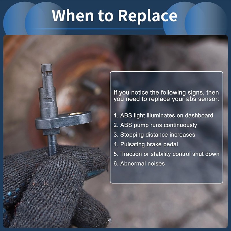 INFINAUTO ABS Wheel Speed Sensor Rear Right ABS Sensor Anti-lock