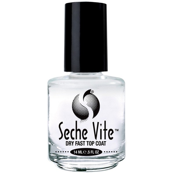 Seche Vite Dry Fast Top Coat Boxed 0.5 Ounce (14ml) (6 Pack)