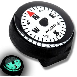 POLARIS Waterproof Micro Compass 2 Models/Watchband Compass or EDC Compass (Watchbelt Compass, 2)