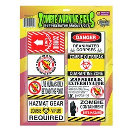 Spherewerx Zombie Danger Signs Magnet Set