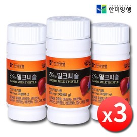 Milk Thistle for the Liver, Liver Health Silymarin, Liver Supplement, 3 Bottles, 9 Months / 간에는밀크씨슬 간건강 실리마린 간영양제 3병 9개월