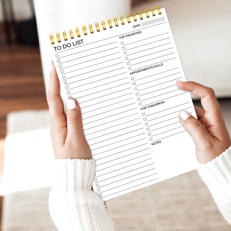 LIMBJEY To Do List Notepad - Daily Planner Notepad Double