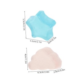 FOMIYES 2pcs Bath Soap Wind Clip Chin Straps Oil Control Facial Soap Leak-Proof Pump Head Wall-Mounted Punching Mat Cosmetic Gloves Oil Pump Bottle Dispenser Shrimp Tank Decoration