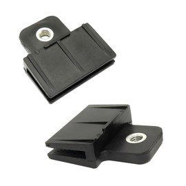 2 PCS Window Door Glass Channel Clip, Glass Lifter Bracket Slot Fixing Clip, Repair Modification Parts, Universal for Most Cars (Black)