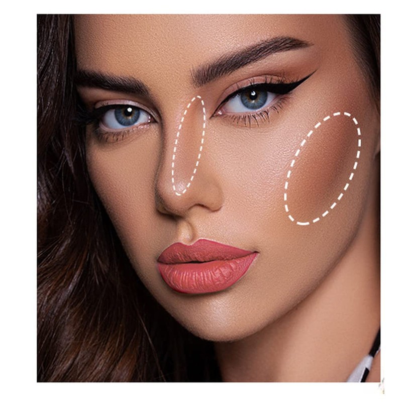 Highlighter Contour Stick, MACGUO Glow Highlighter Makeup Stick, Bronzer Smooth