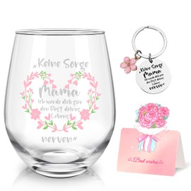 Joymaking Mama Weinglas, Muttertagsgeschenke für Mama, Geburtstagsgeschenk für Mama, Die Besten Geschenke für Mütter, Mama Geschenk zum Muttertag Geburtstag Weihnachten 17oz