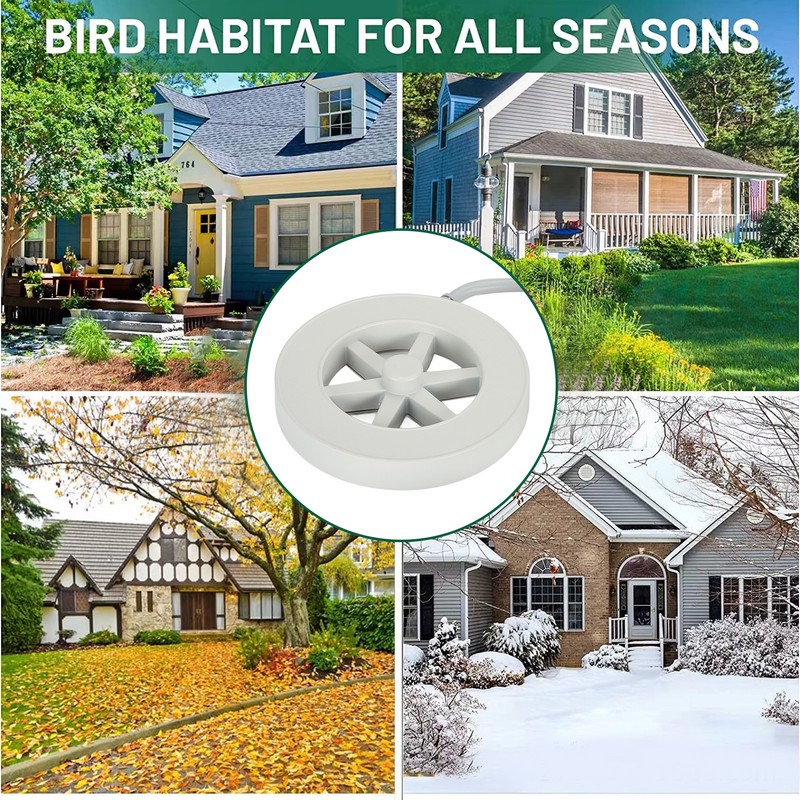 Fountain Heaters Thermostatically Controlled Full Covered Bird Bath De Icer