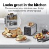 2 Slice Toaster with Wide Slots, Bagel Function, Toast Boost,