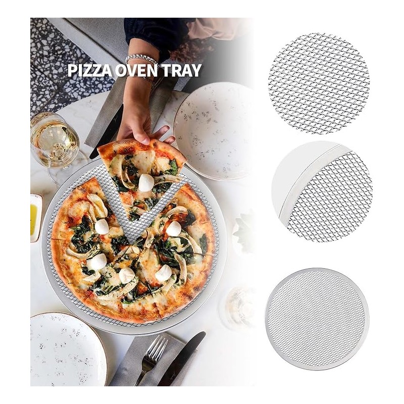 WeeGoo 4 Pack 12 inch Pizza Screen for Oven Non