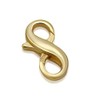 MY-BEAD Infinity Chain Clasp 925 Silver 14 K Gold-Plated Double