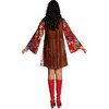 Krause & Sohn Hippie Costume Nancy colorful dress with brown