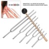 Brrnoo Tuning Fork Set, 5PCS 128HZ+256HZ+512HZ+1024HZ+2048HZ Medical Tuning Fork Hearing