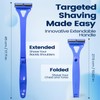 ETbyto Back Shavers for Men with Foldable Long Ergonomic Handle: