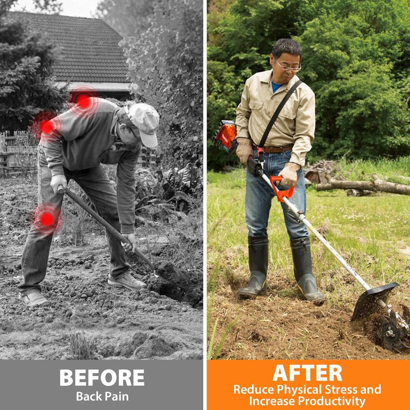 Labor-Saving Handle Tool for Snow Shovels Ergonomic Back-Saving Attachment for