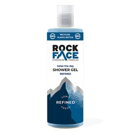 Rock Face Refined Shower Gel 410ml | All in One Body Wash | Sandalwood & Cedar | Suitable for Hair & Body | Long-Lasting Scent
